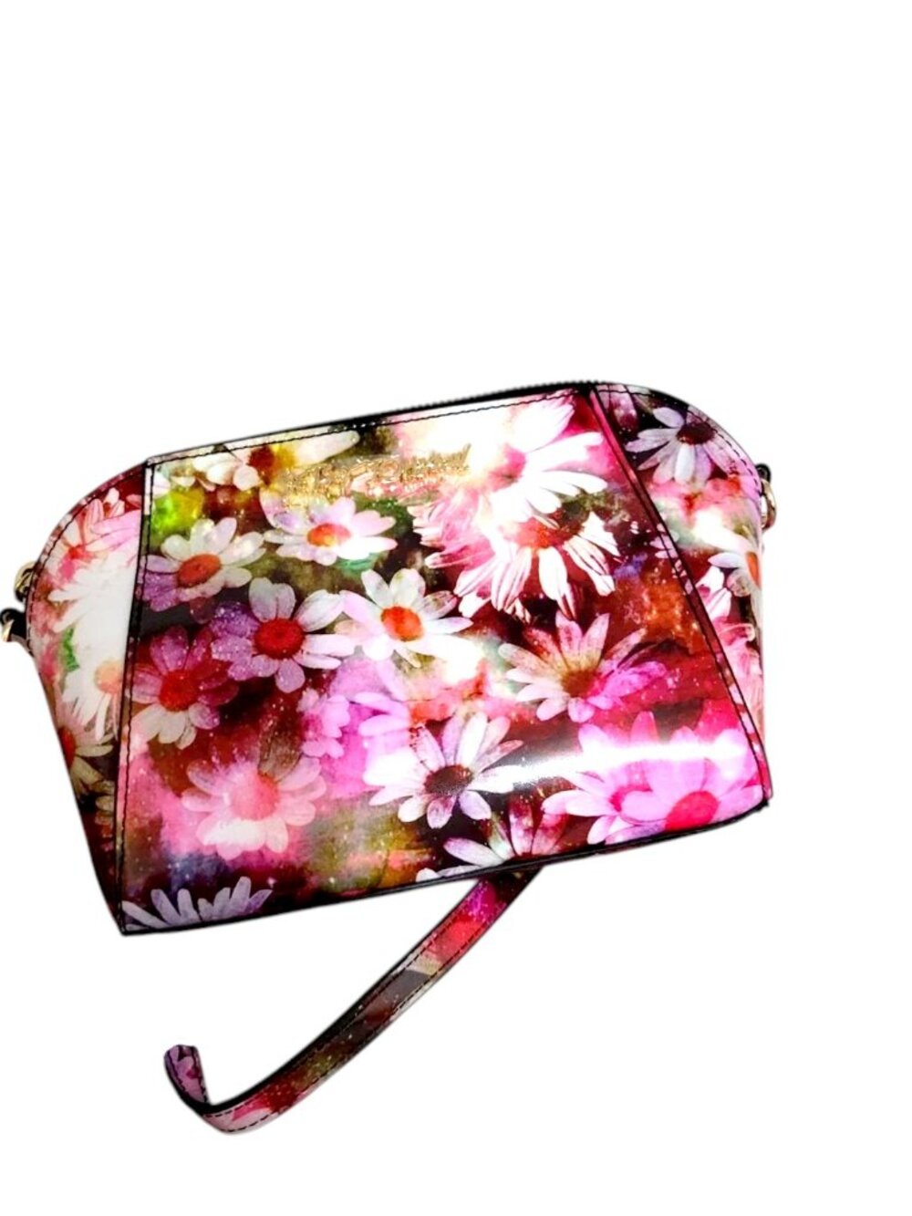 Betsey Johnson crossbody XO ANAYA Floral Crossbody W/ Scarf Gold Chain NWT